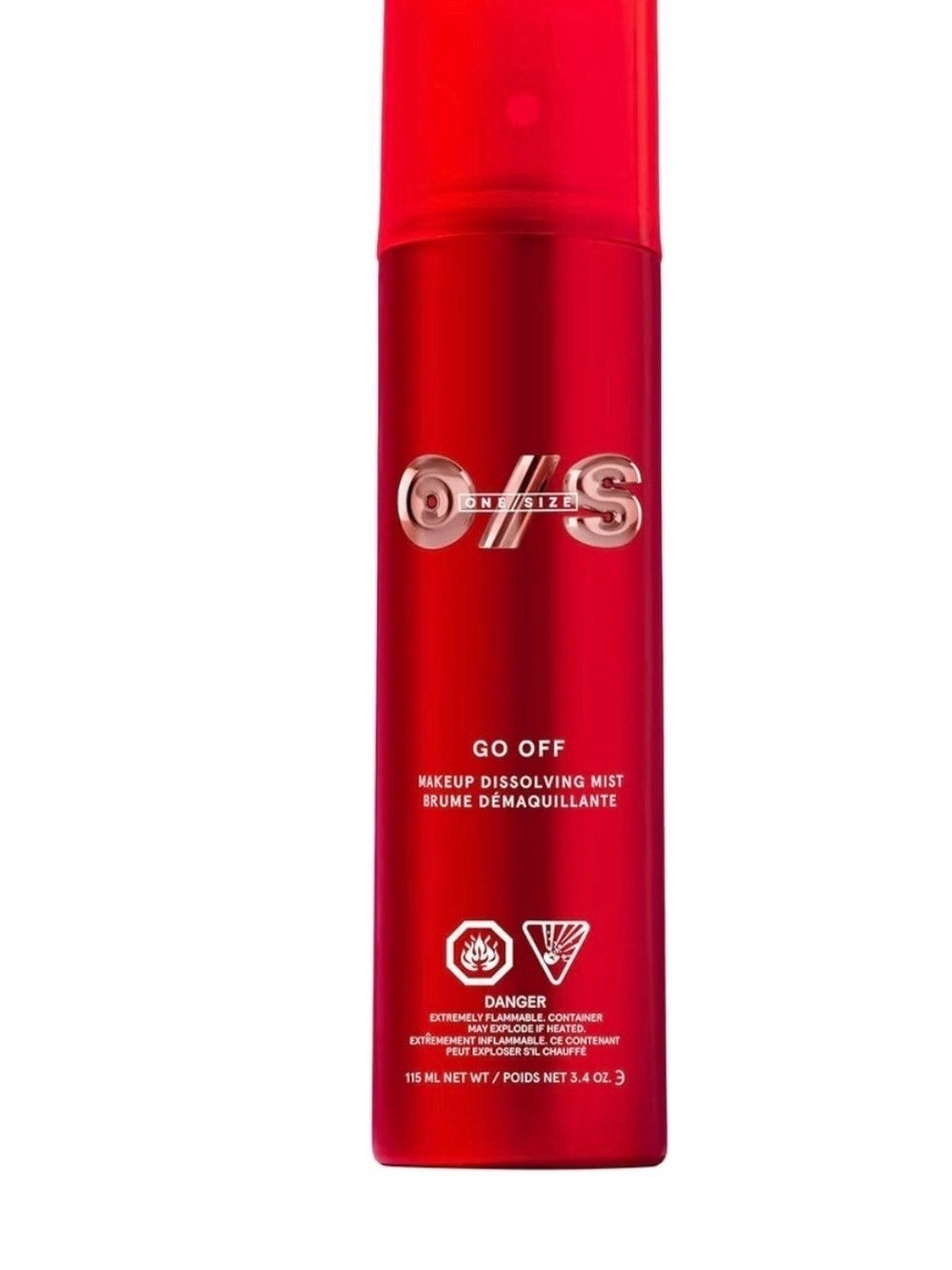 ONE/SIZE GO OFF Makeup Dissolving Mist - Vibrant Red Bottle
